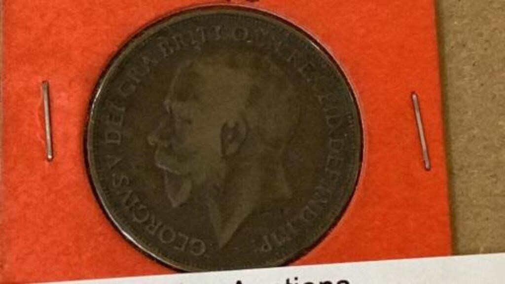 1913 Britain, one penny