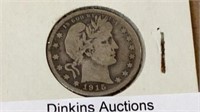 1915D Barbara silver quarter coin