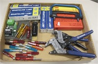 Box Of Assorted Tools & Specialty Light Bulbs