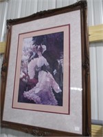 338-PICTURE FRAME/ LADY 44" T X 34 " W
