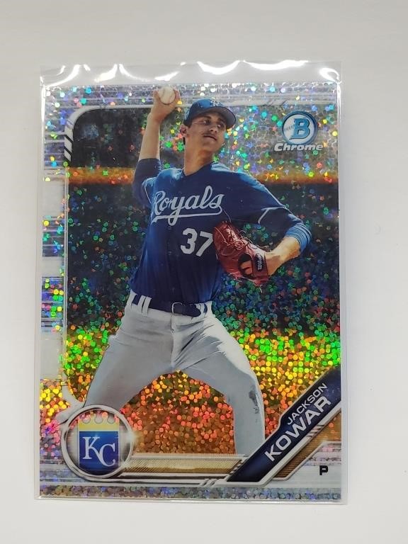 2019 Bowman Chrome Draft White Sparkle Jackson Kow