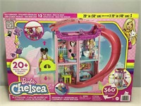 NIB Barbie Chelsea playhouse with accessories