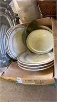 Dishes and trays