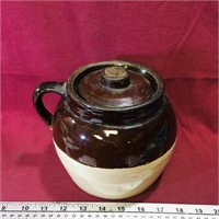 Vintage Pottery Bean Crock