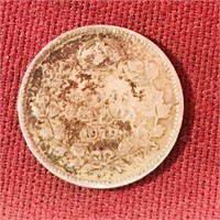 Silver 1919 Canada 10 Cent Coin