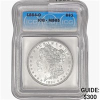 1884-O Morgan Silver Dollar ICG MS65