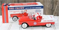 Red Crown Gasoline Santa's 1955 Chevy Convertible