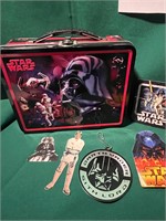 2008 Star Wars Tin Box with misc