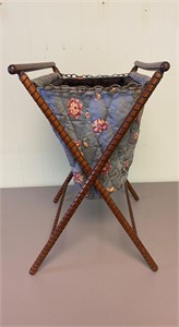 Vintage Folding Sewing Basket