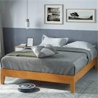 Queen ZINUS Alexis Wood Bed  Rustic Pine  Queen