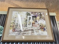 Large Framed Patio Print