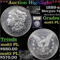 *Highlight* 1889-s Morgan $1 Graded Select Unc PL