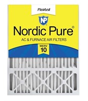 Nordic Pure 20x25x5 Nerf 10 Air Filter $50 RETAIL