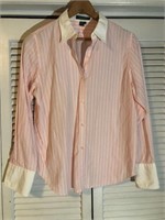 VINTAGE RALPH LAUREN STRIPED SHIRT LARGE