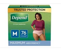 Depend Fresh Protection Adult underwear 76ct m