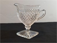 Pedestal Creamer Miss America Pattern Square Base