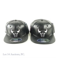 Pro-Standard Bulls Black Leather Hats (Tags) (2)