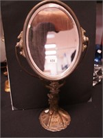 Vintage metal freestanding swivel mirror,