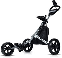 Golf Push Cart  Three Wheel  Black