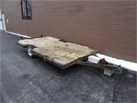 Flatbed Trailer - Deck Measures 11x7 - Formerly a