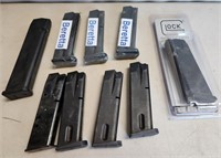 W - LOT OF 9 AMMUNITION MAGS (F40)