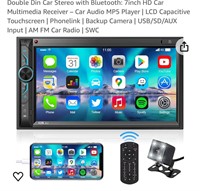 Double Din Car Stereo with Bluetooth