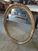 GOLD OVAL MIRROR