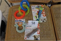 4- dog teething toys