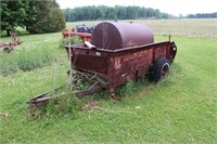 2 WHEEL TRAILER WITH TANK & CULTIVATOR