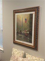 G HARVEY SIGNED ARTWORK "Pinnacle of Freedom"