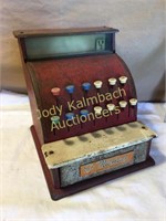 Vintage St Michael toy tin cash register