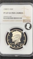 1989-S NGC PF69 Ultra Cameo Kennedy Proof Half