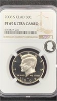 2008-S NGC PF69 Ultra Cameo Kennedy Clad Proof