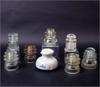 Lot 8 Glass / Ceramic Insulators Armstrong+