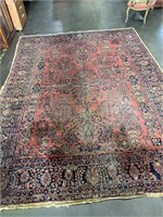 Large Red Blue 11'6" x 8'5" Area Rug
