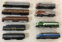 9 HO Train Engines-ROCO, Tyco, Life-Like, other