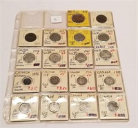 18 Pieces of Canadian (Some Silver)