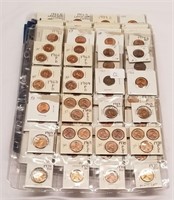 9 Sheets of Memorial Cents (Most BU)