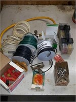 Assorted Wire Spools/Connectors/Splicing Tool
