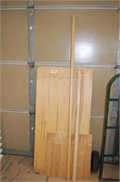 (4) Plywood Sheets 2' x 4' & Misc Lumber