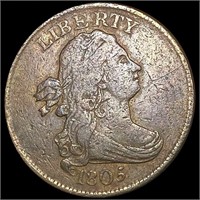 1805 Draped Bust Half Cent NICELY CIRCULATED