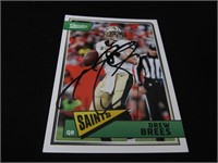 Drew Brees Signed Trading Card Direct COA