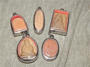 Unusual Thailand Religious Amulets (double sided)