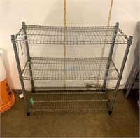 3-TIER CHROME WIRE SHELF 35" X 14" X 36"