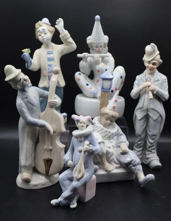 Porcelain Clown Figures