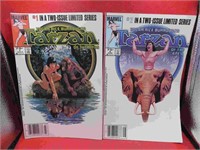 1984 Tarzan of the Apes Comic Books #1-2 Marvel