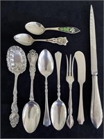 9 Pcs Antique Sterling Flatware 192g
Letter