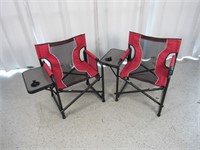(2) Folding Director's Chair