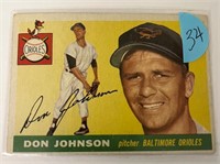 1955 Topps Don Johnson #165