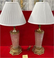 113 - PAIR OF MATCHING TABLE LAMPS (P44)